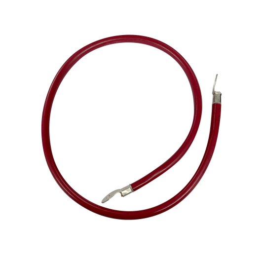 Cable para Baterías  1 m, Rojo, Calibre 2 AWG con Terminales de Ojo en Ambos Extremos