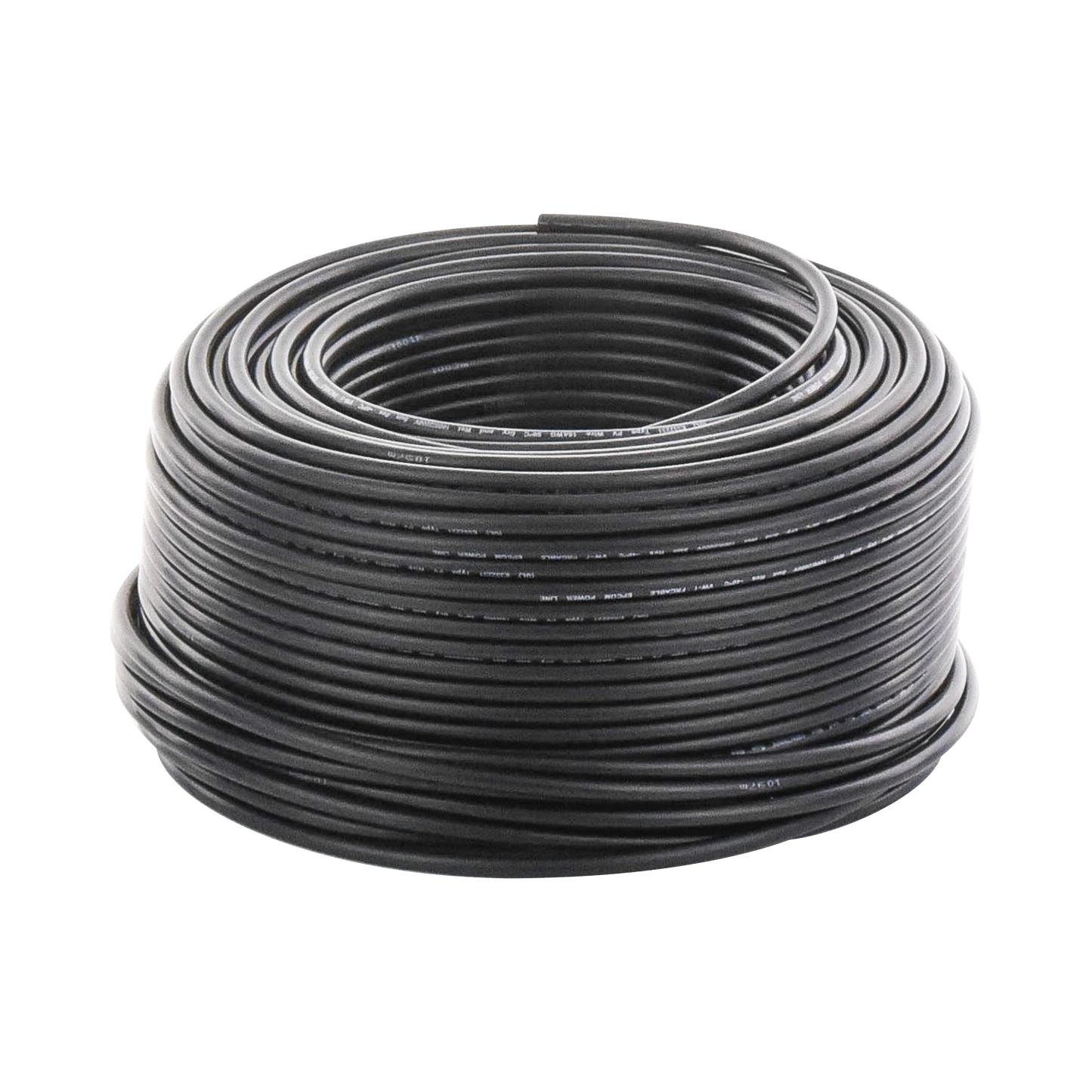 Cable Fotovoltaico Negro / 6mm² (10AWG) / Material COBRE /  2000V / Rollo de 100m