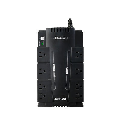 UPS de 425 VA/255 W, Topología Standby, Entrada 120 Vca NEMA 5-15P, Tipo Gabinete Compacto, Con 8 Tomas NEMA 5-15R