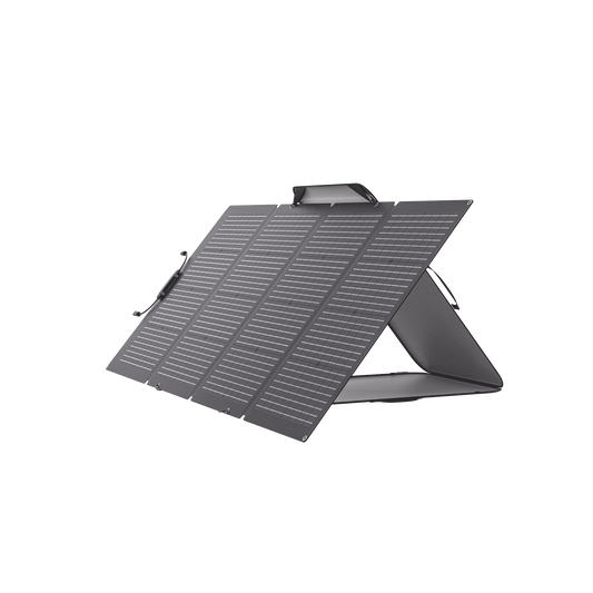 Módulo Solar Bifacial, Portátil y Flexible de 220W Recomendado para Estaciones Portátiles EFD330, EFD350 ó EFD500 / Ajuste de Ángulo / Carga Eficiente / Incluye Cable XT60 a MC4