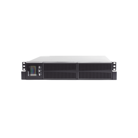 UPS de 2000VA/1800W / Topología On-Line Doble Conversión / Entrada y Salida de 120 Vca / Clavija de Entrada NEMA 5-20P / Pantalla LCD Configurable / Formato Rack/Torre