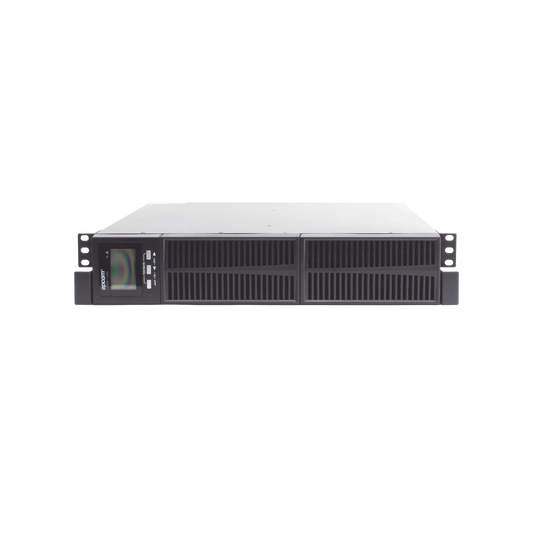 UPS de 3000VA/2700W / Topología On-Line Doble Conversión con Baterías Internas / Entrada y Salida de 120 Vca / Clavija de Entrada NEMA L5-30P / Pantalla LCD Configurable / Formato Rack/Torre