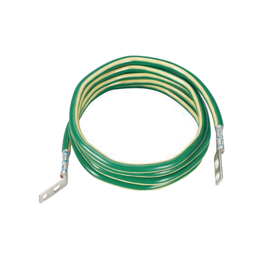 Jumper para Aterrizar Equipos, 6 AWG, con Terminal Doblada a 45 Grados (LCC6-14JAWH-L) Para Conexión a Tierra y Terminal Recta (LCC6 - 14JAW-L) Para Equipos , 2.4 m de Largo