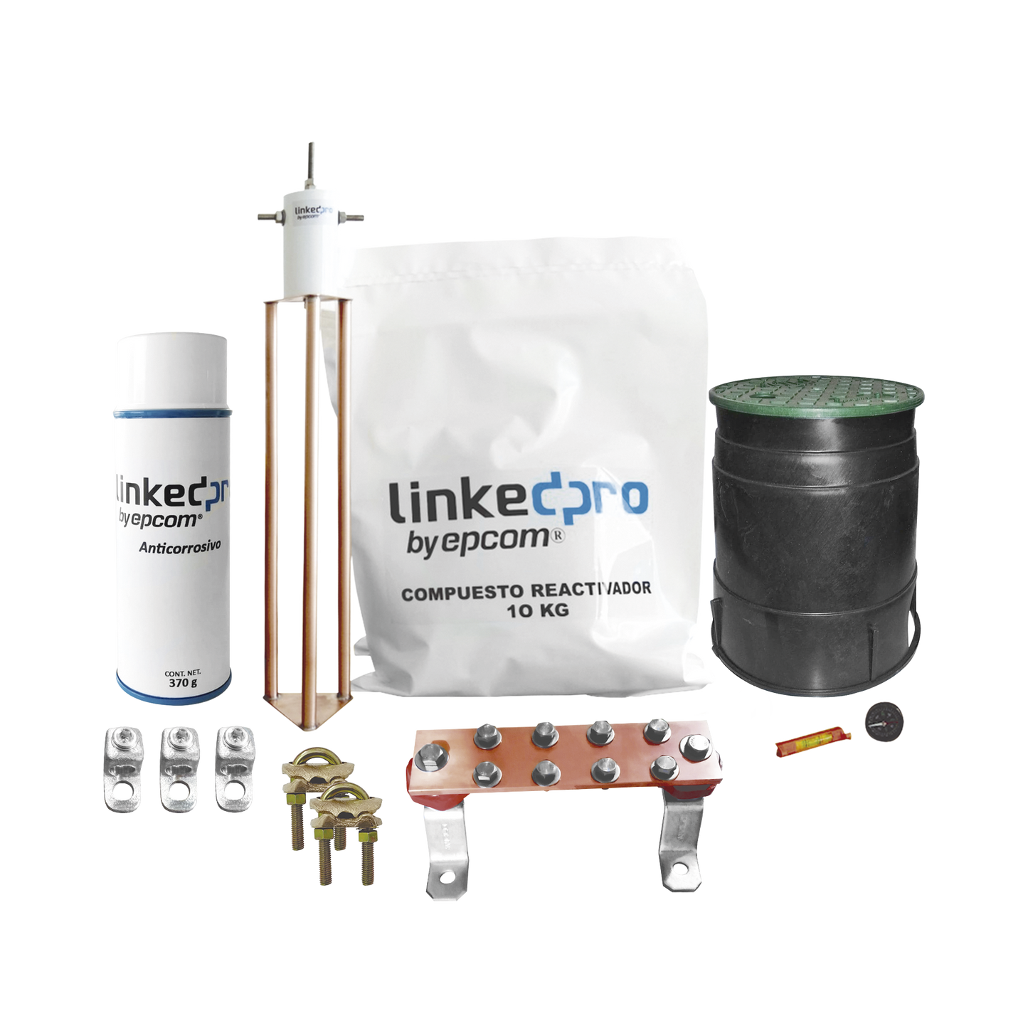 Kit de puesta a tierra LinkedPro, para protección de hasta 30 Amp.