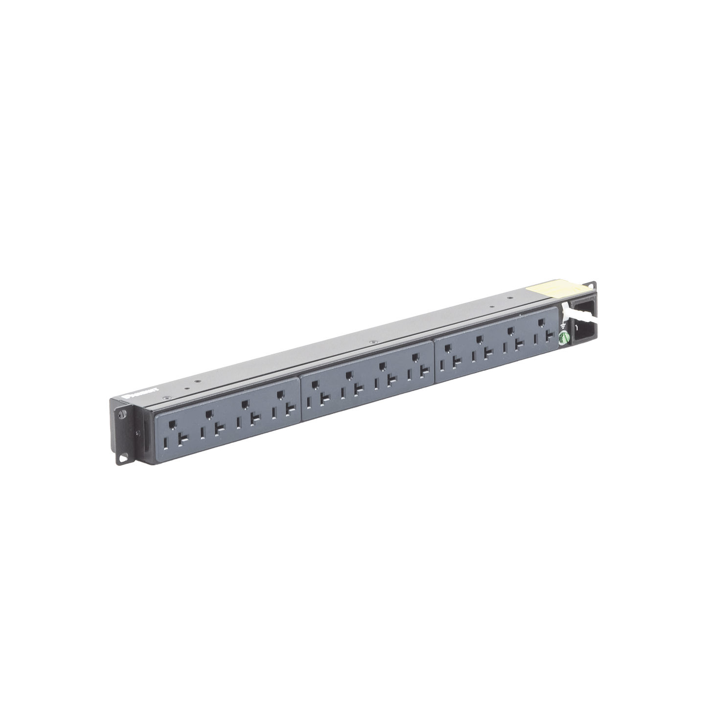 PDU Básico para Distribución de Energía, Enchufe de Entrada NEMA 5-15P, Con 12 Contactos NEMA 5-20R, Instalación Horizontal de 19in, 1UR, 15 Amp, 120 Vca