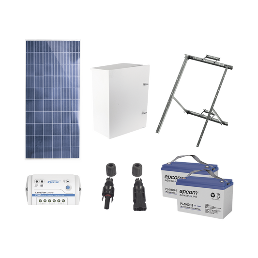 Kit de energía solar de 12 Vcc para alimentar radar de velocidad X-RADAR1