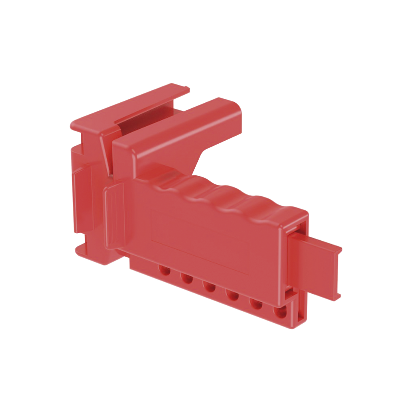 Dispositivo de Bloqueo LOTO para Válvulas de Bola, para Diámetros de Tubería de 1/4" a 1" y Longitud de Mango Hasta 7.5", Color Rojo