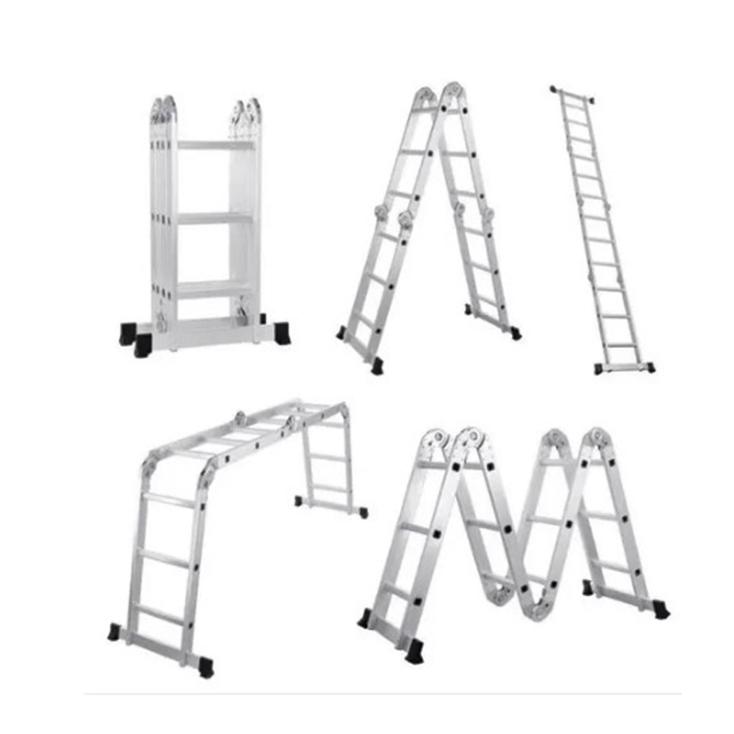 Escalera Multiposiciones de Aluminio de 3.52 Metros, Soporta 150 kg