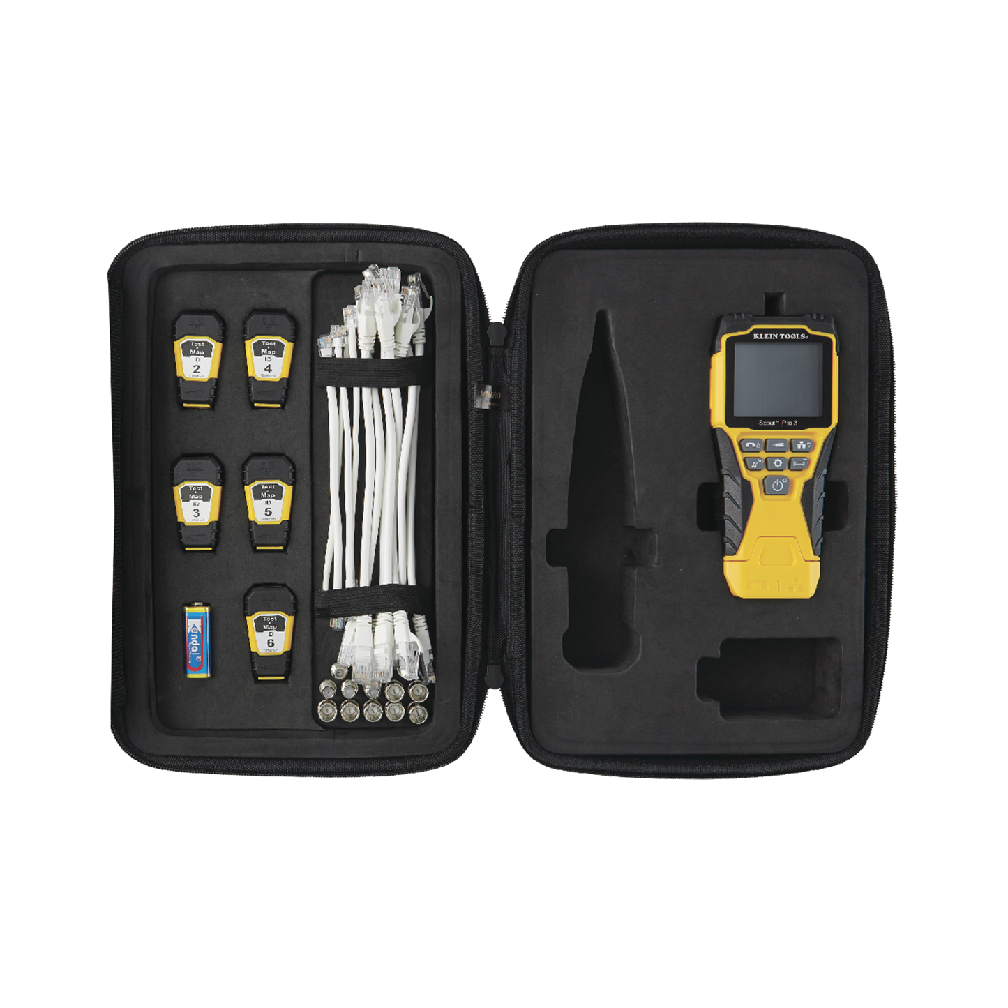 Probador Scout™ Pro 3 con kit de transmisores remotos Test-n-Map™ (Inspección PoE)