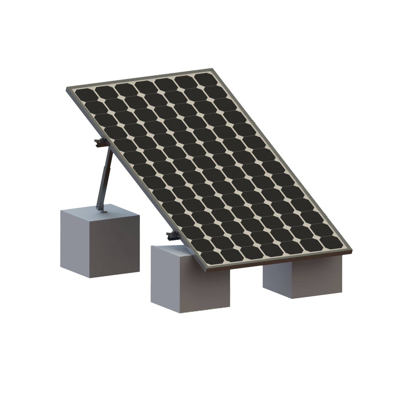 Montaje para Panel Solar, Riel "8" de 1400mm para Módulos con Espesor de 35mm, Velocidad de Viento Máx. 136km/h (20° a 45°)