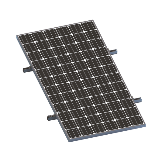 Kit De Minirieles Para Panel Solar Arreglo 1X1 Para Instalación Plano En Lámina