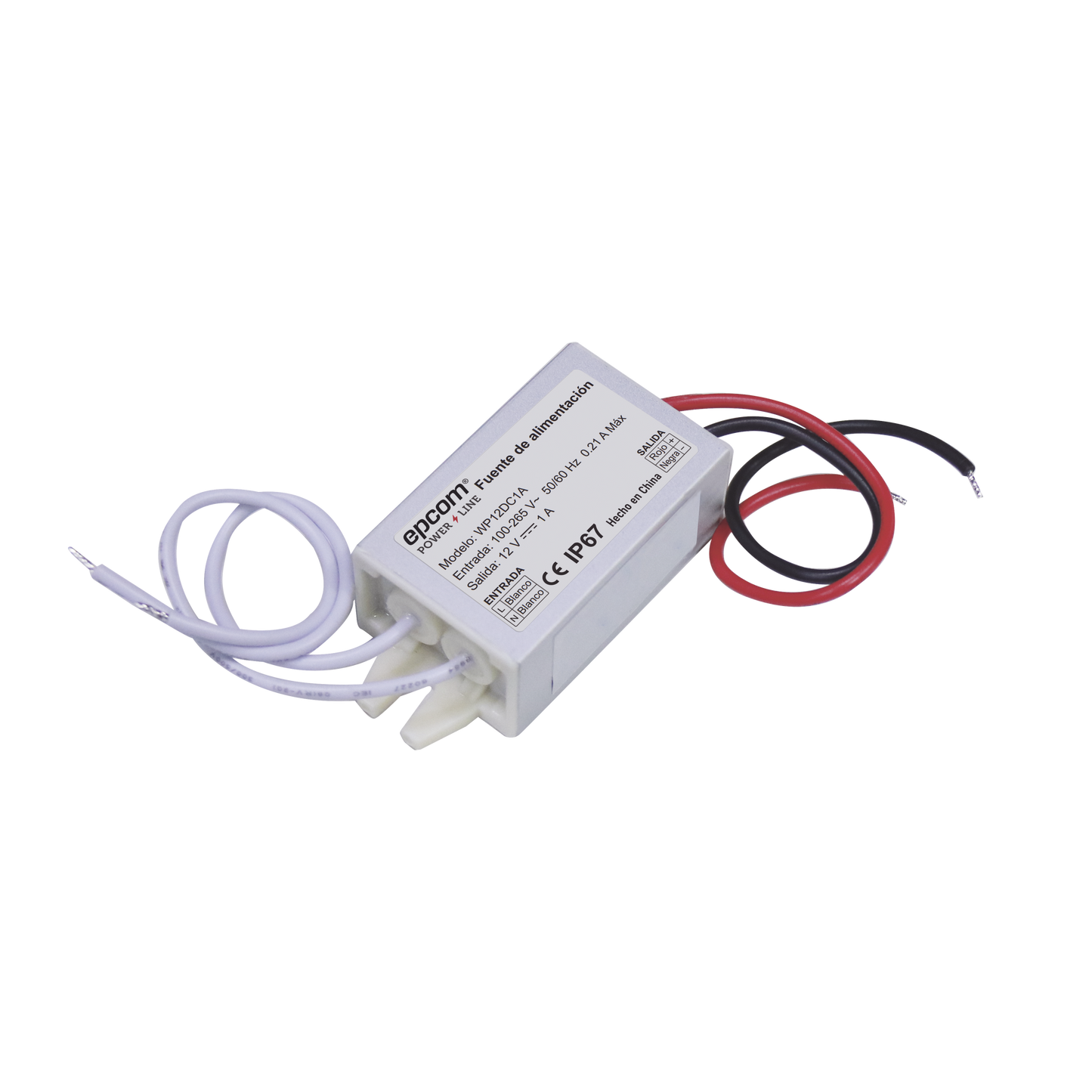 FUENTE DE ALIMENTANTACION PARA INTEMPERIE WATERPROOF 12 V @ 1 A